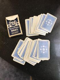 七八十年代 花篮游戏扑克 53张缺红心6 上海印刷塑料金属制品厂 绝对孤品稀少